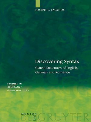 cover image of Discovering Syntax